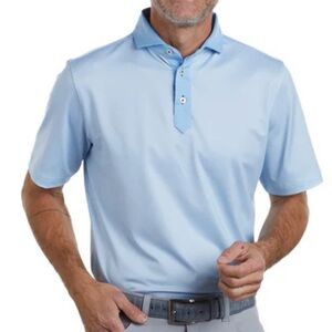 Stitch Men's 12th Pond Golf Polo Shirt Bluebell Small